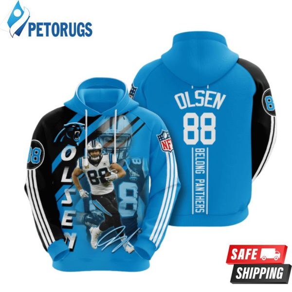 Carolina Panthers Panthers Greg Olsen 1 3D Hoodie