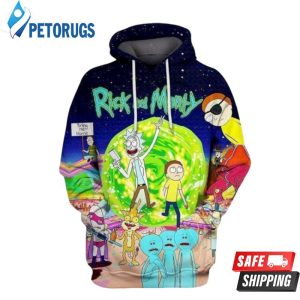 Cartoon Animated Sitcom Rick And Morty 3D Hoodie