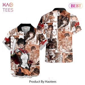 Casca Hawaiian Shirts Berserk Custom Anime Clothes for Men Women