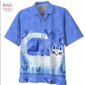 Cat Lover Print Hawaiian Shirt