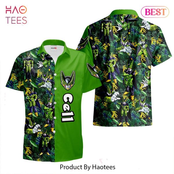 Cell Hawaiian Shirts Custom Anime Merch Clothes for Men Women