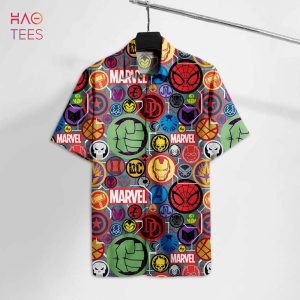 Characters Symbols Red Hawaii Shirt