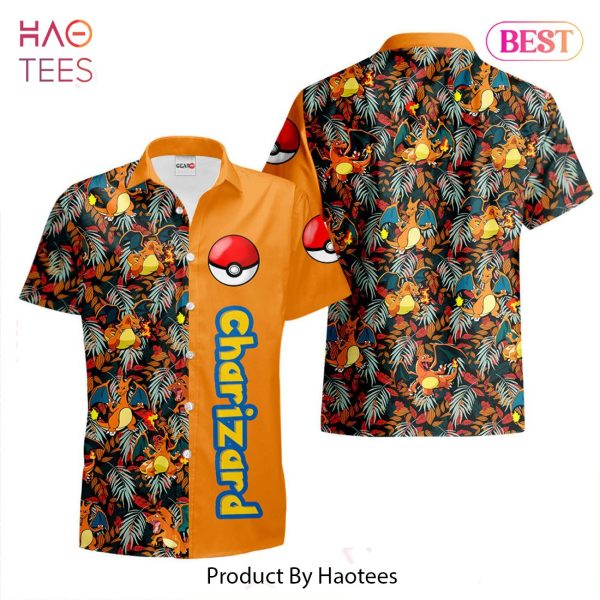 Charizard Hawaiian Shirts Custom Anime Merch Clothes for Men Women