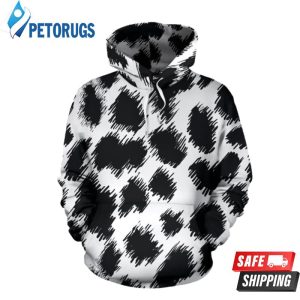 Cheetah Black Pattern 3D Hoodie