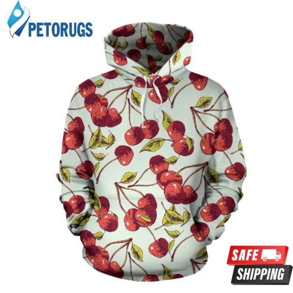 Cherry Hand Draw 3D Hoodie