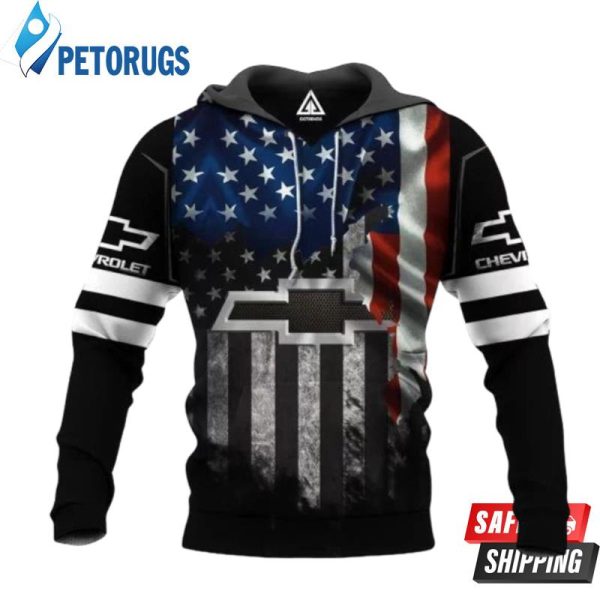 Chevrolet American Flag 3D Hoodie