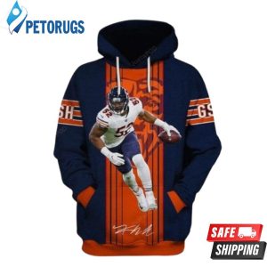 Chicago Bears Khalil Mack Ncaa Football Anniversary 3D Hoodie