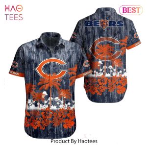 Chicago Bears NFL Hawaii Graphic Tropical Pattern Style Summer Hawaiian Shirt