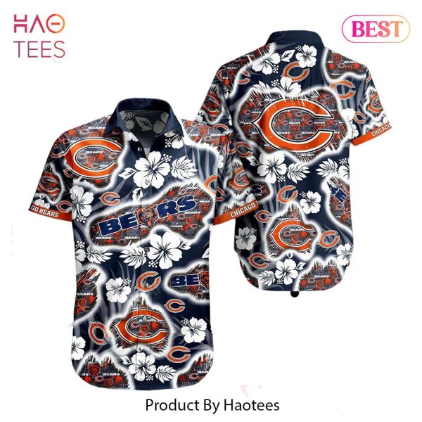 Chicago Bears NFL Hawaii Shirt Graphic Floral Printed This Summer Beach Shirt For Fans