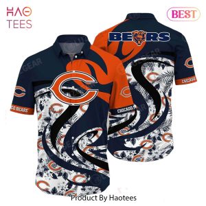 Chicago Bears NFL Hawaii Shirt Tropical Pattern Graphic This Summer Gift For Fan NFL