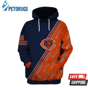 Chicago Bears Ncaa Football Many Logo Chicago Bears Chicago Bears 3D Hoodie