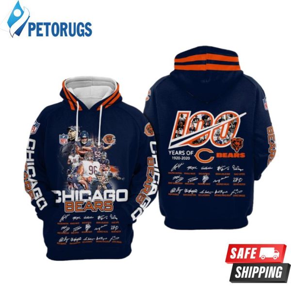 Chicago Bears Nfl Football Anniversary Chicago Bears Chicago Bears 3D Hoodie