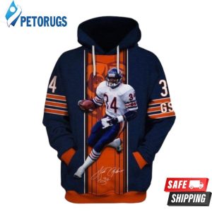 Chicago Bears Walter Payton Ncaa Football Chicago Bears Walter Payton Chicago Bears Walter Payton 1 3D Hoodie