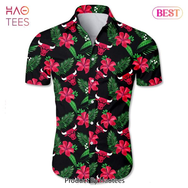 Chicago Bulls Hawaiian shirt Tropical Flower summer