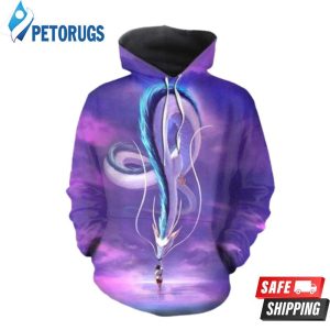 Chihiro And Haku Dragon 3D Hoodie