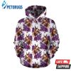 Chihuahua Purple Floral 3D Hoodie