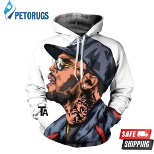 Chris Brown And Pered Custom Chris Brown Graphic 3D Hoodie