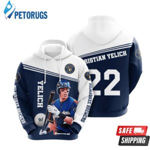 Christian Yelich Milwaukee Brewers 3D Hoodie