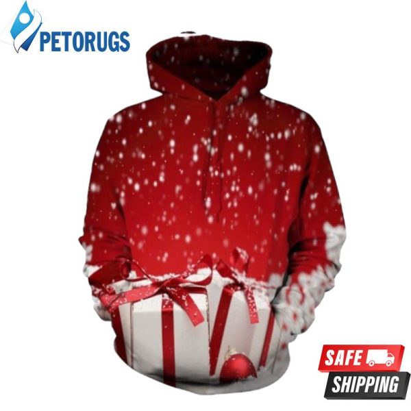 Christmas Gift Box Funny 3D Hoodie