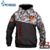 Cincinnati Bengals Camo 3D Hoodie