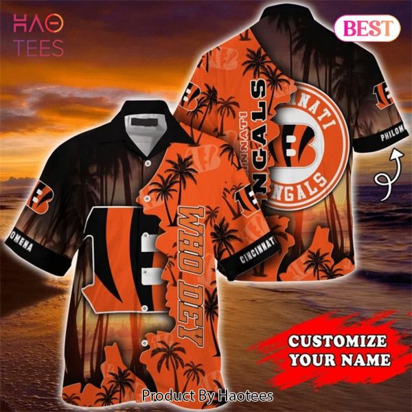 Cincinnati Bengals Hawaiian Shirt tropical island personalized