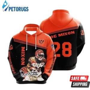 Cincinnati Bengals Mixon 28 3D Hoodie