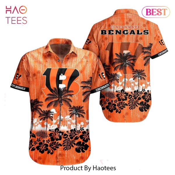 Cincinnati Bengals NFL Hawaii Graphic Tropical Pattern Style Summer Hawaiian Shirt