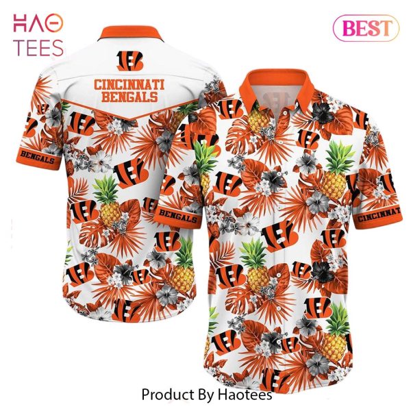 Cincinnati Bengals NFL Hawaiian Shirt Tropical Pattern Graphic Hawaii Shirt For Fan Ever