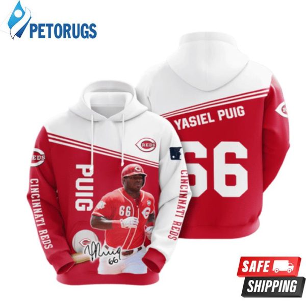 Cincinnati Reds Yasiel Puig 3D Hoodie