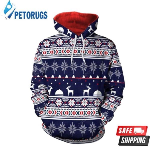 Classical Graphic For Christmas 3D Hoodie