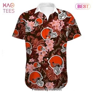 Cleveland Browns Hawaiian shirt flower summer gift for fans