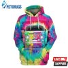 Colorful Tiedye Hippie Van All Over 3D Hoodie