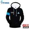 Connor Rk800 Detroit Become Human 3D Hoodie