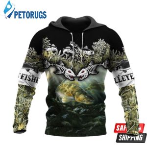 Cool Walleye Fishing 3D Hoodie