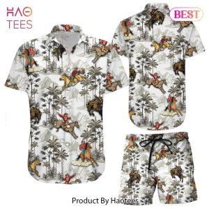 Cowboy Hawaiian Shirt Cowboy Horse Aloha Button Down Shirts Summer Holiday Gift Ideas