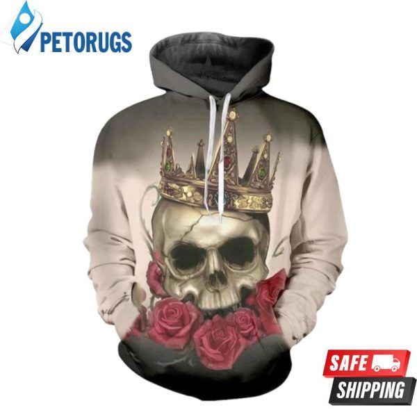 Crown Skull 3D Hoodie