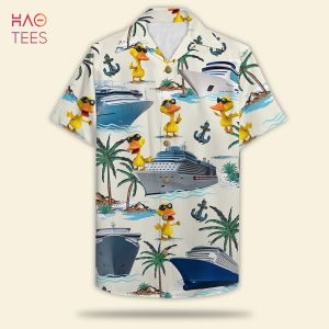 Cruising Duck Hawaiian Shirt Gift for Cruise Trips