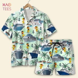 Cruising Duck Hawaiian Shirt & Men Beach Shorts