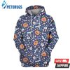 Cute Halloween Pattern With Pumpkins 3D Hoodie