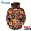 Daisy Gerbera Pattern 3D Hoodie