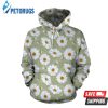 Daisy Yellow Pattern 3D Hoodie