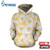 Daisy Yellow Watercolor Pattern 3D Hoodie