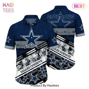 Dallas Cowboys NFL Hawaiian Shirt Graphic Tropical Pattern 3D Printed Beach Shirt Summer Gift For Fans