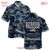 Dallas Cowboys NFL Hawaiian Shirt Stress Blessed Obsessed Summer Beach Shirt Gift For Fans Redskins