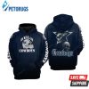 Dallas Cowboys Nfl Football Skull Dark Blue Dallas Cowboys 3D Hoodie