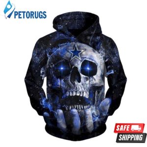 Dallas Cowboys Skull 3D Hoodie