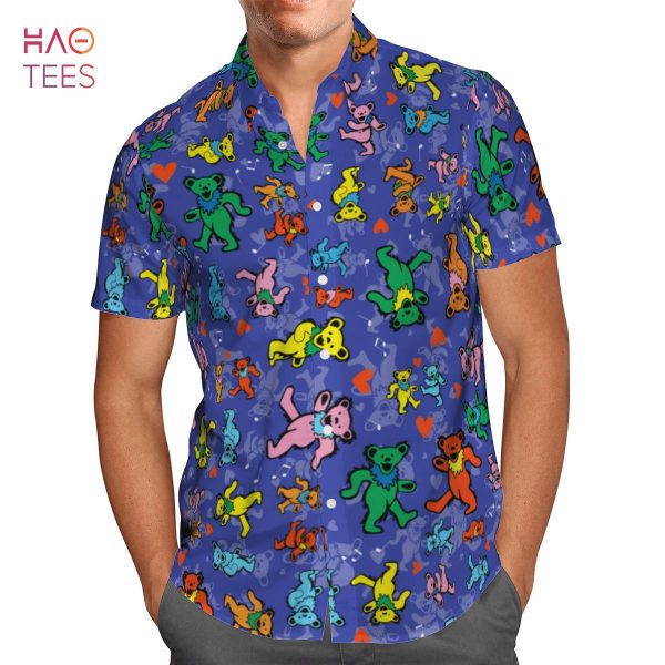 Dancing Bears Blue Hawaiian Shirt