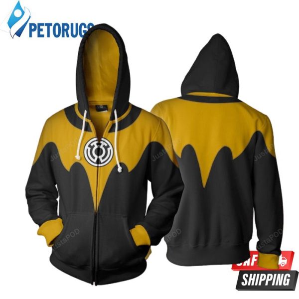 Dc Comics Sinestro Corps Cosplay 3D Hoodie