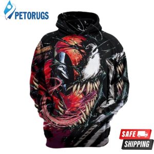 Deadpool X Venom 3D Hoodie