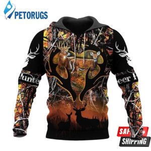 Deer Hunters Camo 3D Hoodie